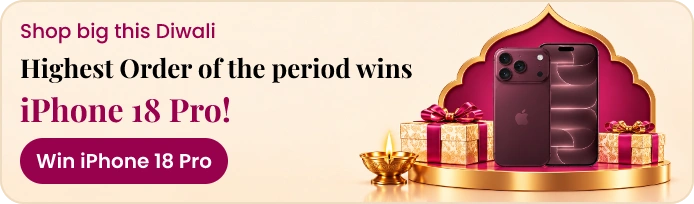 Shop big this Diwali. Highest order of the period wins iPhone 18 Pro!