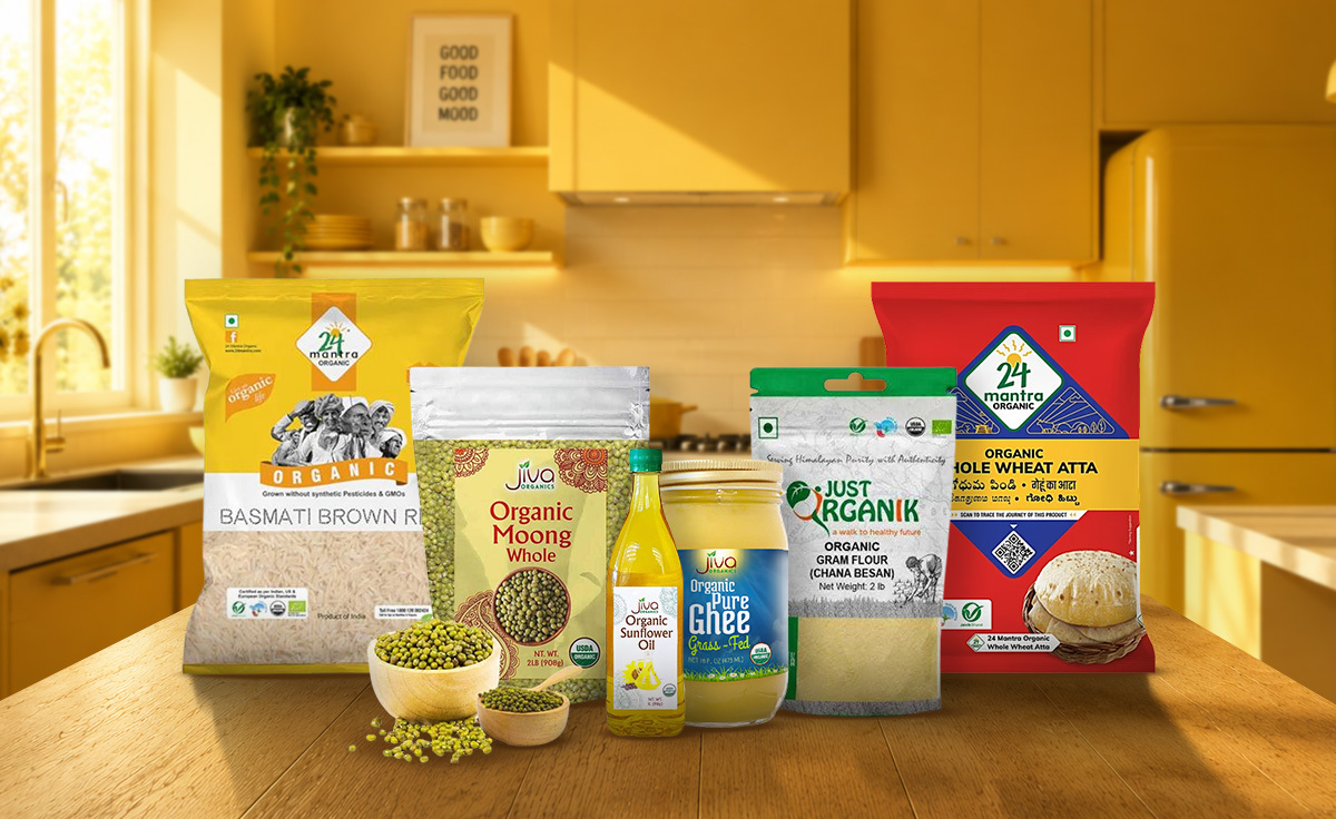 6 Top Organic Indian Pantry Staples for Everyday Cooking