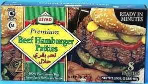 ZIYAD BEEF HAMBURGER PATTIES