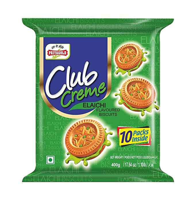 Priyagold Classic Creme Sandwich Biscuits, Elaichi