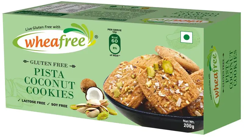 Wheafree Gluten Free Pistachio Coconut Cookies