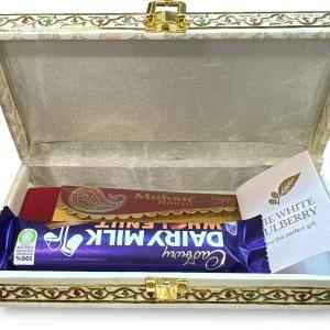 Premium Rakhi Hamper With Dairy Milk Chocolate