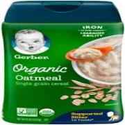 GERBER ORGANIC OATMEAL CEREAL