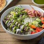 Beef Kabob Rice Bowl