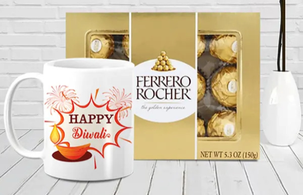 Diwali Special Mug and Ferrero Rocher
